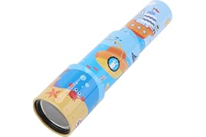 Kisangel Children Telescope Toy Kids Spyglass Educational Science Toys Iron Outdoor Telescope Ocean Style