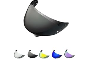 Generico Visiera compatibile casco HJC C10 pinlock ready hj-34p (Nero scuro)