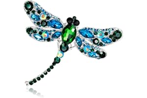 OENOTHERA Broche De Cristal En Forma De Animal, Conjunto De Broche De Mujer, Broches De Animales, Libélula Broche para Mujeres Niñas Regalo De Cumpleaños Suministros De Fiesta