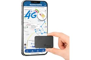 Winnes 4G Mini GPS Tracker 1500mAh Magnet GPS Tracker Auto Mit SIM-Karte Kostenloser App Klein GPS Tracker Globales Echtzeit-Tracking Kinder Geldbörse Koffer Autos
