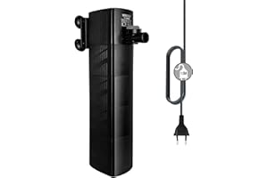 Weipro Filtro Interno Acquario con Filtrazione a 4 Strati, Forte Aspirazione, Pompa Sommergibile per Filtri Acquario Regolabile da 23W, Adatto per Acquario a 270-400 Litri, TC-3000C (1400L/H)
