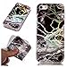 Produktbild iPhone 5 5s SE Hülle, iPhone SE Silikon Schutzhülle, Apple 5 5s Marmor Hülle, Premium Flexible TPU Silikon Schutz Handy Hülle Ultra Dünn Marmor Serie TPU Gel Bumper Handytasche Sparkly Glänzend Laser Marmor Schützend Anti-stoß Kratzfeste HandyHülle für iPhone 5 / 5s / SE (4.0") - Laser braun