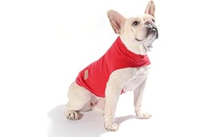 Caracaleap Hund Pullover - Weiche und Warm T-Shirt Hunde Winter Frühling Kleidung Mantel Katzenpullover Pullover Sweater Weich Fuzzy für Kleine Hunde Katzen M Rot