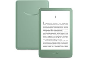 Amazon Kindle (Nouvelle génération) - Le plus léger et compact, avec écran antireflets, changements de page plus rapides et éclairage avant réglable - 16 Go - Avec publicités - Vert matcha