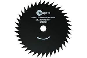 Dapetz ® Brush Trimmer Strimmer Cutter Gardening Blade 254mm, 25.4mm Bore Strimmer/Brush Cutter Blade 40 Teeth Carbide Tipped Brush Grass Trimmer, Weed Eater Compatible with Bosch, Makita & Stihl
