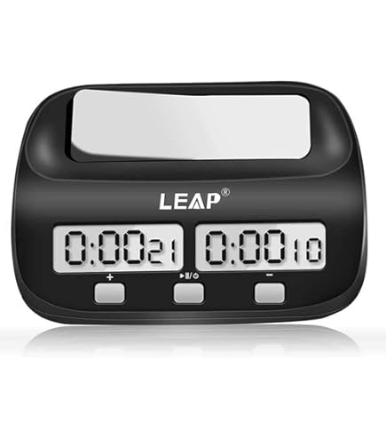 Cadenceur échecs Alarme Horloge D'Échecs Numérique Miiepls - Minuterie Professionnelle Avec Alarme Pour Tournois | Fonctions Retard, Temps Positif Pendule D'échecs Professionnel