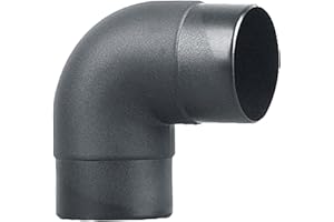 Moageme Autoheizung Auspuffanschluss 60mm Auto Heizung Entlüftungskanal L-Type Auto Kunststoff Luftführungsrohr Rohrbogen Winkel Auslass Auspuffanschluss Standheizung Zubehör