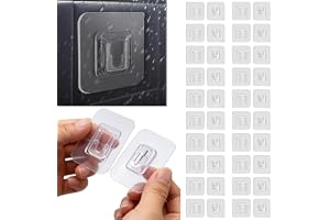 20 par självhäftande dubbelsidiga väggkrokar, 5,7 cm x 5,7 cm högpresterande sömlösa självhäftande krokar utan borrning, tran