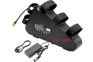 FEIMOKY Ebike Battery 48v 30AH Triangle battery with 3A Charger, USB Port, 5000Mah Cells,Lithium Electric Bike Battery for 1500W 1000W 750W 500W 250W Motor (Bafang, AW, most ebike conversion kit)