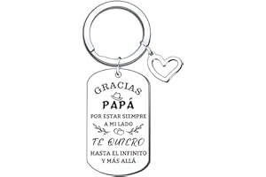 ZYMGUO Regalos Papá Llavero,Regalo del día del Padre Te Quiero,Regalos de Cumpleaños Papá Llavero
