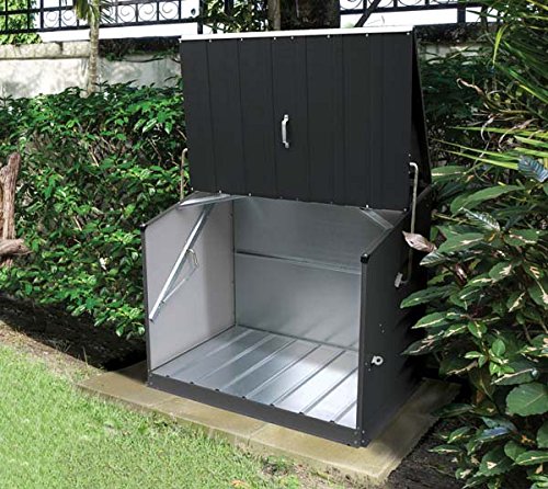 Trimetals Gerätebox, Aufbewahrungsbox, Multifunktionsbox, Fahrradbox Stowaway Anthrazit 138x89x113 cm (LxBxH); Multibox aus verzinktem Stahl - 8