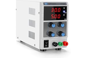 DC power supply (0-30V,0-5A) Adjustable,Bench Power Supply Variable with 3 Digit Display,for Testing,Repairing Phones,Computers,Car Parts,Powering Lamps,Charging Batteries,SKY TOPPOWER STP3005