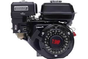 Tagtuell 7 hp Petrol Engine, Go Kart Engine Drive Engine Replacement, Low Working Noise, 4-Stroke Gasoline Engine for Farm Appliances, Home Backup, and So On To Provide Power