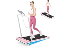 HOME FITNESS CODE Tapis roulant salvaspazio, 2.5HP, Schermo LCD ad alta definizione, 2 metodi di controllo, Walking pad mini, Carico massimo di 120 kg, Tapis roulant elettrico