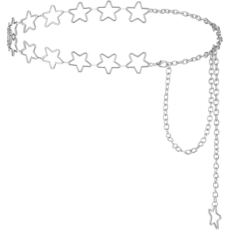 MILAKOO Punk leren riem voor dames, vintage accessoires voor hippie