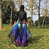 Damen Weicher Gewebe Schmetterlings Flügel Schal, Zolimx Nymphen Pixie Kostüm Zusatz (Blau2) -