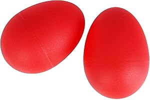 A-Star 2 Pcs/Pair Plastic Egg Shakers - Red - Rhythm Egg Maracas