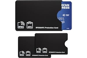 ZJCANGLIU 3 PCS Protege Carte Bancaire,Porte Carte Rfid,Protection Carte Bancaire,Pochette Carte Bancaire,Etui Carte Bancaire,Protege Carte Bancaire Anti Piratage,Porte Carte Anti Piratage,90*59mm(Noir)