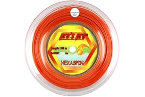 P3 INTERNATIONAL PROS PRO Hexaspin Tennissaite - 200m Rolle - 1.25mm - Orange