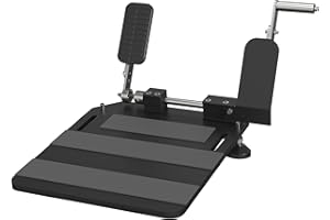 OceanicEcho Tragbares Gaspedal für den linken Fuß, für Behinderte, verletzte Fahrer, Gaspedal, LFGP, fixierbarer Antriebshilfe