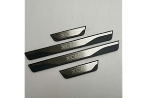 AGYF Edelstahl Türschwelle Scheuerschutz für Volvo XC60/XC40/XC90,Edelstahl Auto Schwelle Schutz Einstiegsleisten,Edelstahl TüRschweller Schutz Leisten,Auto Styling Zubehör,B-xc60