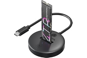 ICY Box DockingStation NVMe & SATA M.2 SSD, USB-C 3.1 Gen 2, 10 Gbit/s, verktygslös, IB-1610MCD-C31