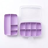 Orret Home Kilitli Organizer Kutu Şeffaf Kapaklı 2 Katlı &Ccedil;ok B&ouml;lmeli Takı Kutusu Kozmetik Organizer Toka Aksesuar Saklama Kut