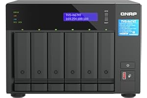 QNAP TVS-h674T-i5-32G, 6-bay Thunderbolt 4 NAS, Intel Core i5, 32GB RAM