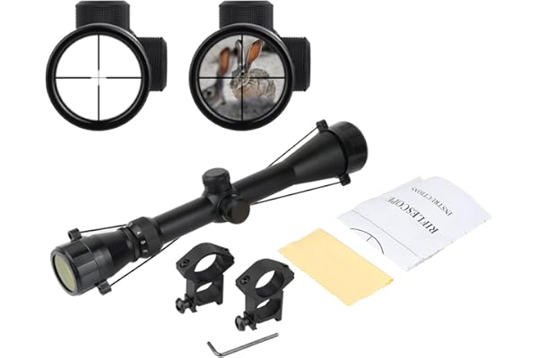 ToopMount Lunette de visée 3-9X40mm Optique étanche et Antichoc pour la Chasse à l'airsoft avec des Supports de Rail Picatinny gratuits de 20mm