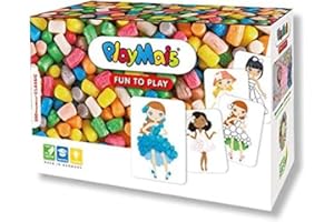 PlayMais FUN TO PLAY Fashion craft set for kids from 5 years I Motor skills toy with 550, fashion templates to play with instructions I Encourages creativity & fine motor skills