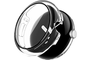 Sichy Case with Screen Protector for Google Pixel Watch2/1 41mm, Full Coverage Premium PC Hard Thin Cover Scratch Resistant Protective Screen Cover Case Compatible with Google Pixel Watch, Clear