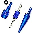 Turbo Boost Leak Testers EVAP Service Test Port Connector Adapter KIT - Works with Automotive Smoke Machines - Emissions Detection & Diagnostic - Service Port Fitting and Schrader Tool - 2 Piece Kit