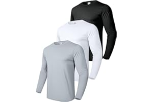 Boyzn Herren 3 or 4 Pack Baumwolle T-Shirts, Kurzarm/Langarm Rundhals Sport T-Shirts, Baumwolle Gym Workout Laufshirts für Männer