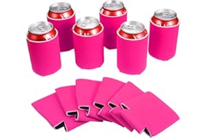 Weiye Beverage Insulator - 12pcs Neoprene Can Coolers, Rose Red, Sublimation Blanks for DIY Projects