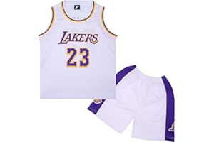 Mupopy Magliette e Pantaloni da Basket, Senza Maniche Maglia Completo Basket Bambino, Maglia Completino Basket Bambino Popolare