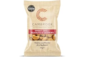 C CAMBROOK EXTRAORDINARY NUTS Cambrook - Baked Sweet Chilli Peanuts & Cashews, 45g Bag