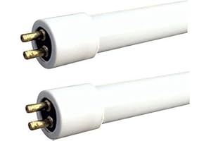 LEYTON LIGHTING 2 Pack 20w T4 Fluorescent Tube Warm White (3400K, 568mm - excl pins) Check Length Carefully