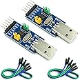 HiLetgo 2pcs CH341T Downloader Tool USB to I2C IIC USB to UART USB to TTL Convert Adapter Serial Downloader for STC STM PIC