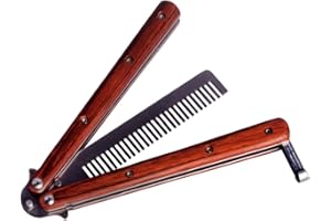 Andux Zone Stainless Steel Practice Trainer Tool with Wood Handle CS/HDD10 (Comb Style)