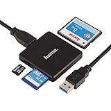 Hama Kartenleser USB 3.0 (Kartenlesegerät für SD | SDHC | SDXC | microSD | microSDHC | microSDXC | CF Speicherkarte, Card Rea
