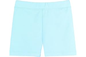 Lilax Girls' Basic Solid Soft Dance Short for Gymnastics or Under Skirts