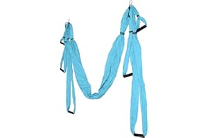 Topiky Set Altalena Aerea per Yoga, Altalena Sospesa per Amaca Yoga, Cotone Poliestere Regolabile Migliora la flessibilità Amaca Yoga Strumento di Inversione Yoga per Esercizio Fisico
