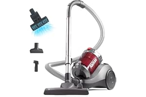 Akitas Wydajny odkurzacz bezworkowy 800 W z niemiecką głowicą szczotki Wessel Werk 2 w 1 do twardej podłogi i dywanu (C6 Turbo)