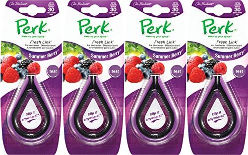 Perk Summer Berry Fresh Link Air Freshener, (Pack of 4)
