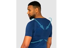 Curveless Smart-Shirt® T-shirt Intelligent | Correcteur de Posture | Anti Mal de Dos | Redresse Dos et Epaules | Confort Extrême | Stimule les Muscles