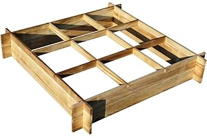 JARDIPOLYS Carré Potager Cardon 100 x 100 x 18 cm