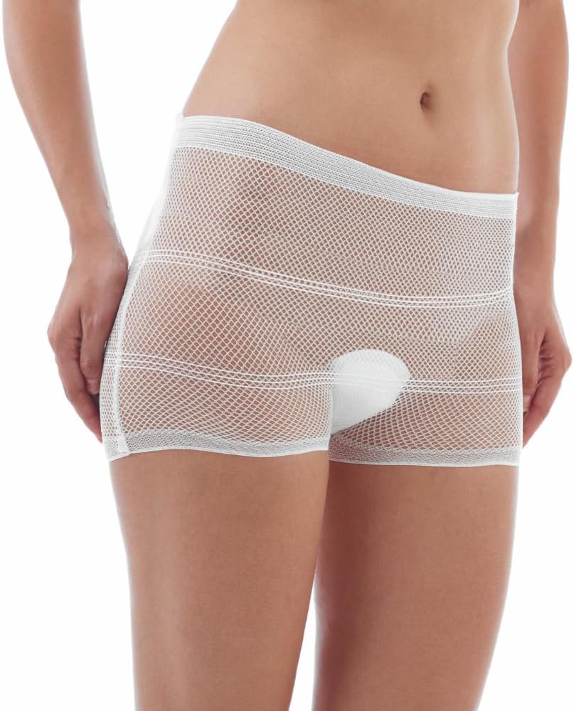 Jané 5 Culottes Lavables, Calzoncillos de Corte Alto, Talla Única, Tejido Elástico, Adecuado Postparto, Hipoalergénicos, Blanco