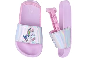 Youecci Badelatschen Mädchen Badeschlappen Sommer Jungen Hausschuhe Flache Kinder Badeschuhe Rutschfest Leicht Dusch Strand Kinder Sandalen 20-31