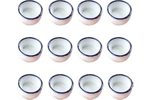 JNAWA Spider Micro Water Bowl Mini Ceramic Dish Reptile Water Sink Spider Mini Pets Drinking Basins for Spider Tarantula Small Reptile (12)