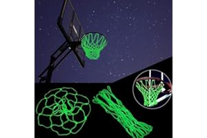 Akemaio Luminous Basketballkorb Tor Rim Net für Universal Indoor Outdoor Sport im Dunkeln leuchten Basketballkorb Zubehör